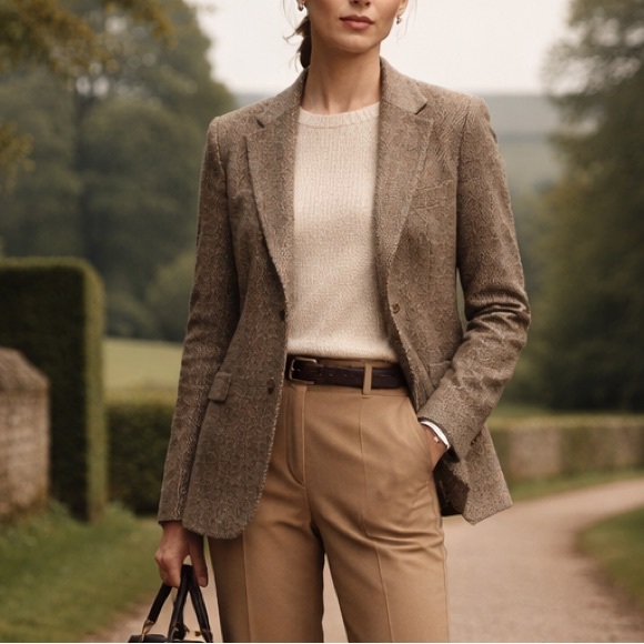 Harris Tweed Scotland British Heritage Herringbone Classic Luxury Excellent 8 - Picture 10 of 10